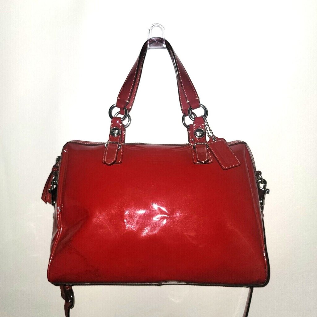 Coach Z24041 Z Pat Nancy Satchel / Euc